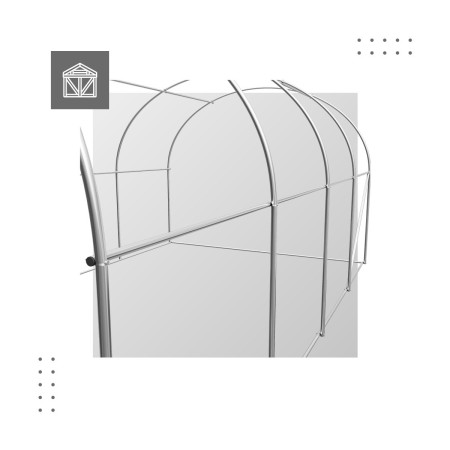 Tunel ogrodowy foliowy 3x6m Gregman Farmer 70
