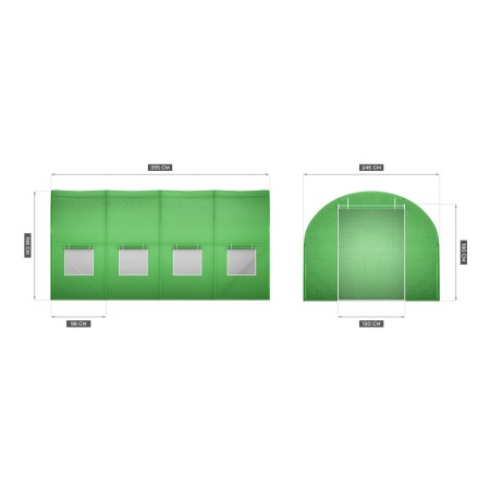 OUTLET Tunel ogrodowy foliowy 2,46x3,95 m Gregman Farmer 50