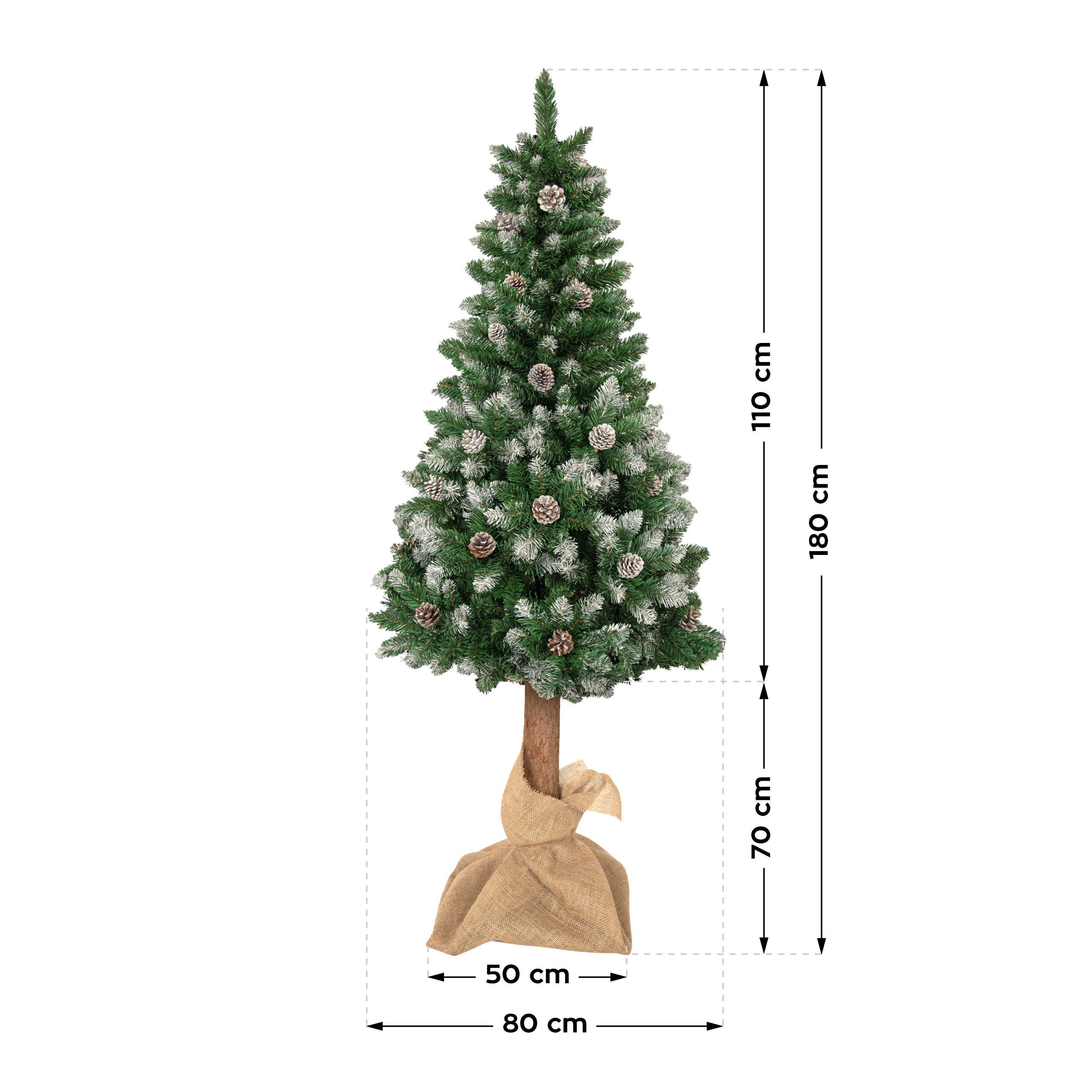 Choinka sztuczna Xmas 1.0 wymiary