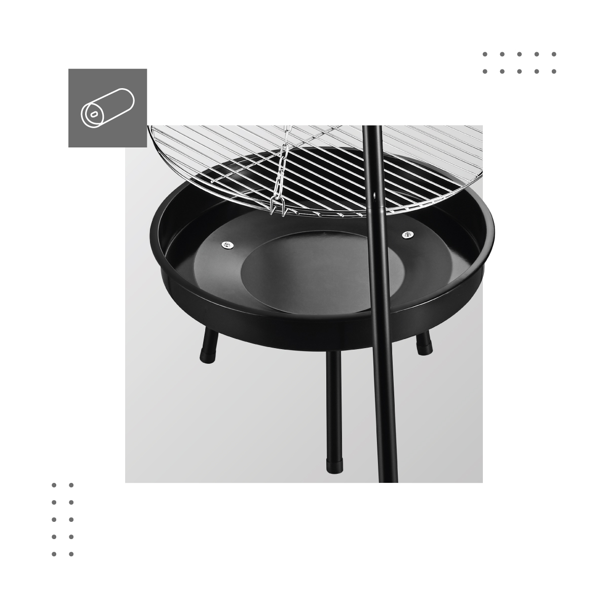 Wysokiej jakości grill z paleniskiem 3.0